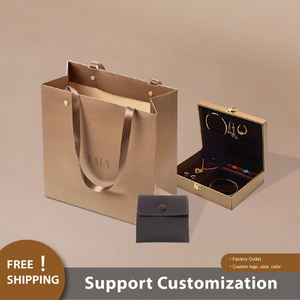 Brown Custom Gift Boutique Handle Paper Bag Logo Printed Shiopping Bags for Clothing