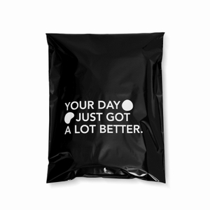 Wholesale Matte Black Personalised Poly Mailer Mailing Bags With Custom Logo