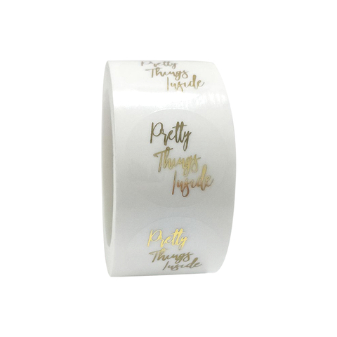 Transparent Logo Perfume Sticker Label Packaging Printing Design