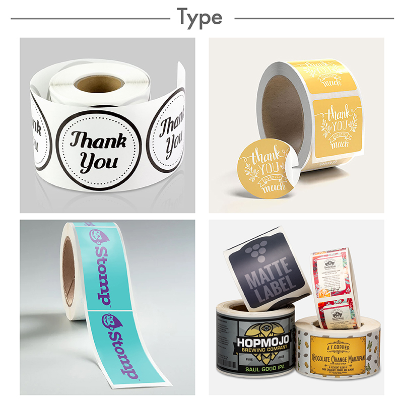 Custom Transparent Packaging Label Stickers Printable For Wrap Mailer